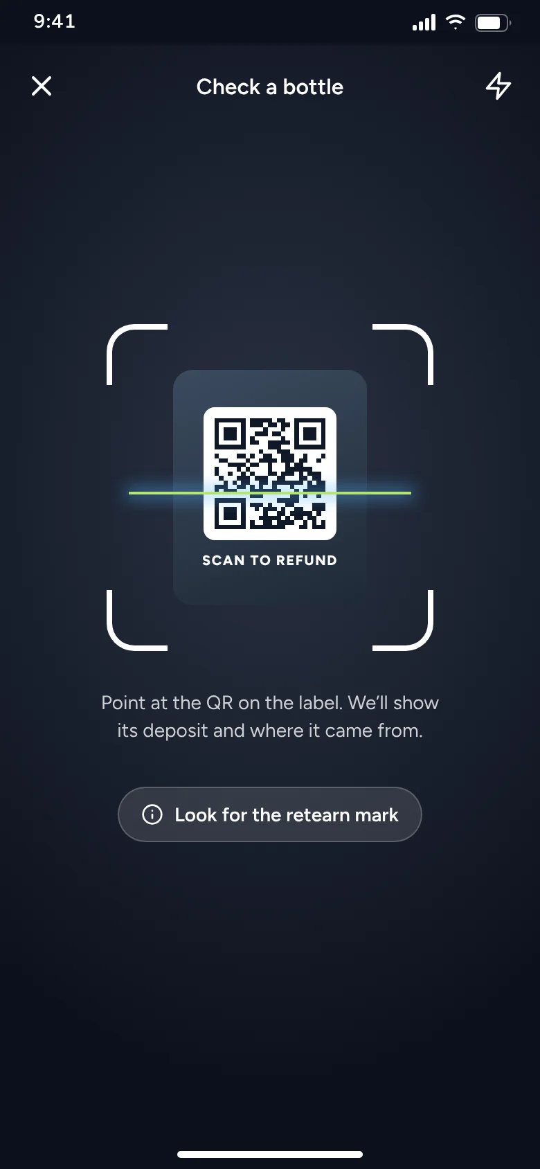 Scan the label