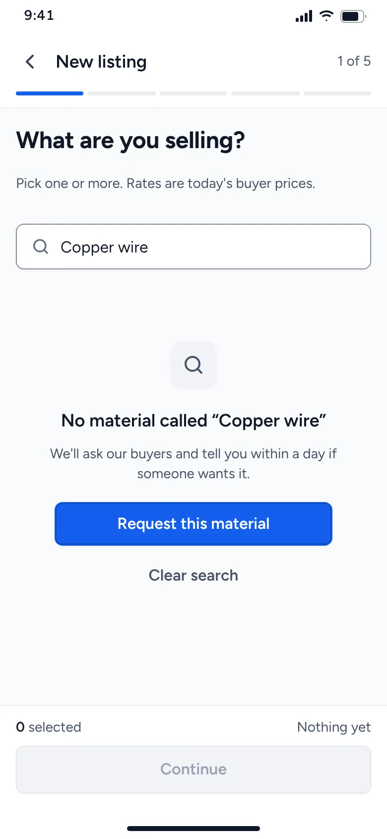 No results