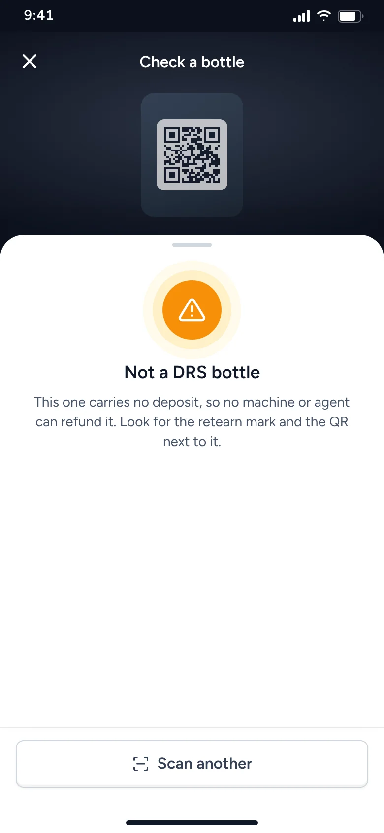 Not a DRS bottle