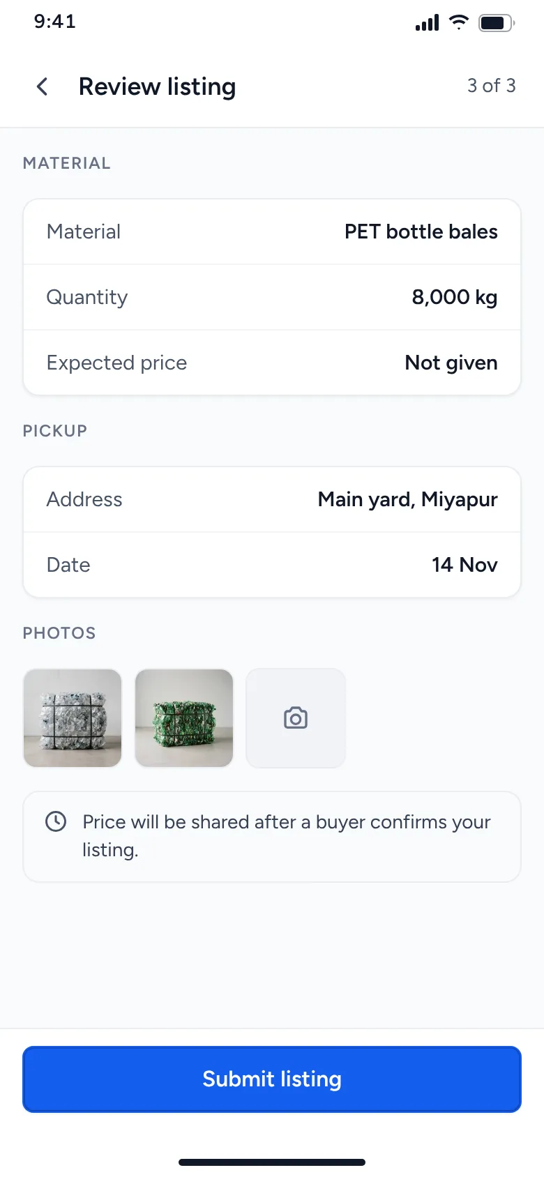 Review version 1 without a price