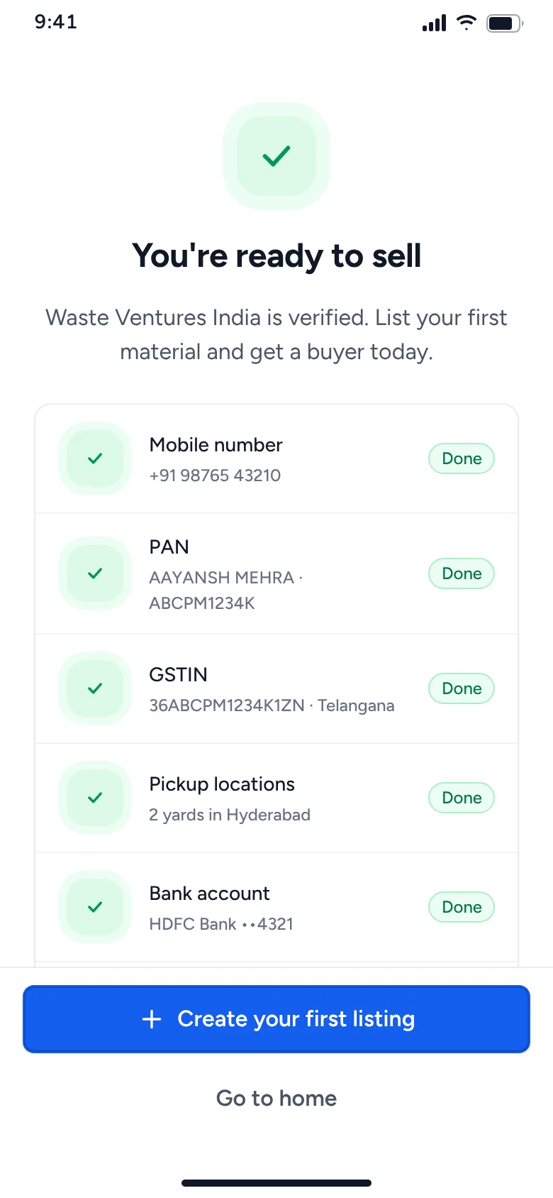 Ready to sell checklist