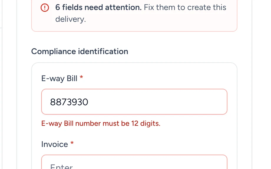 Errors that name the fix